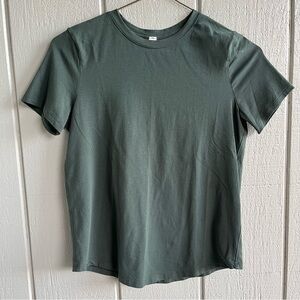 Lululemon Love Crewneck Pima Cotton T-Shirt Dark Forest Green Women’s Size 4